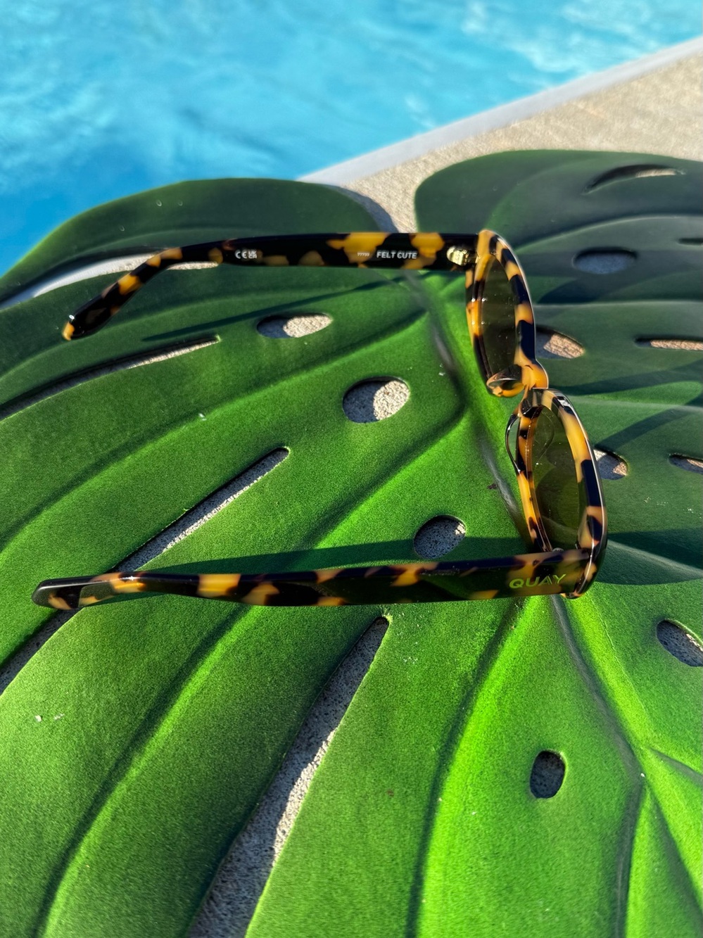 New Quay Feel cute Tortoiseshell Oval Sunglasses - Brown Lenses - Picture 11 of 12